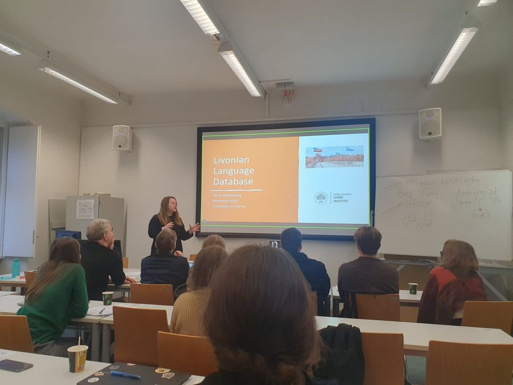 Anna Sedláčková (Helsinki) giving a talk