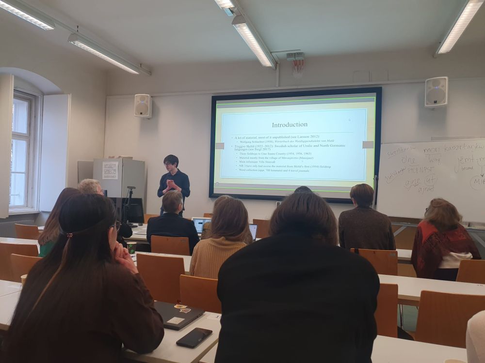 Patrick Mayrhofer (University of Vienna) giving a talk
