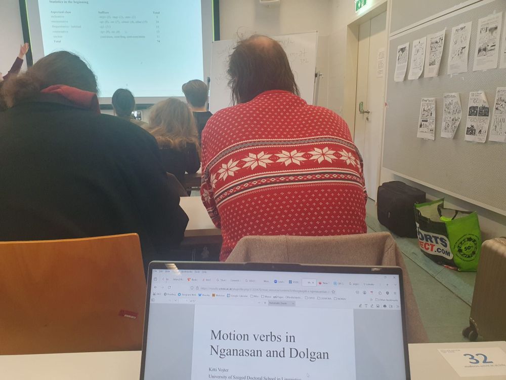 Kitti Vojter (Szeged) giving a talk