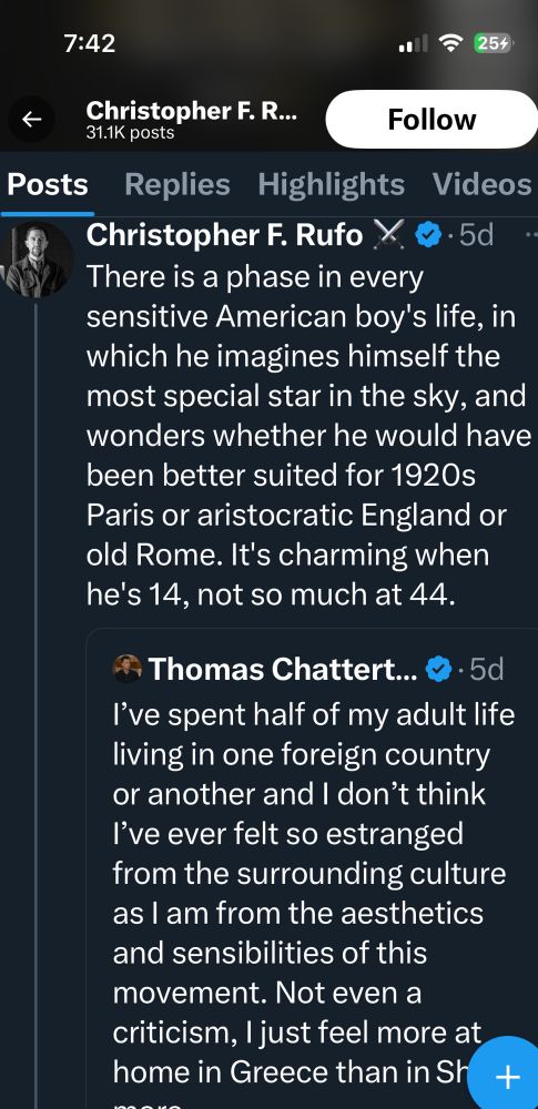 Screenshot chris rufo saying something that makes him sound like a pretentious douche. 