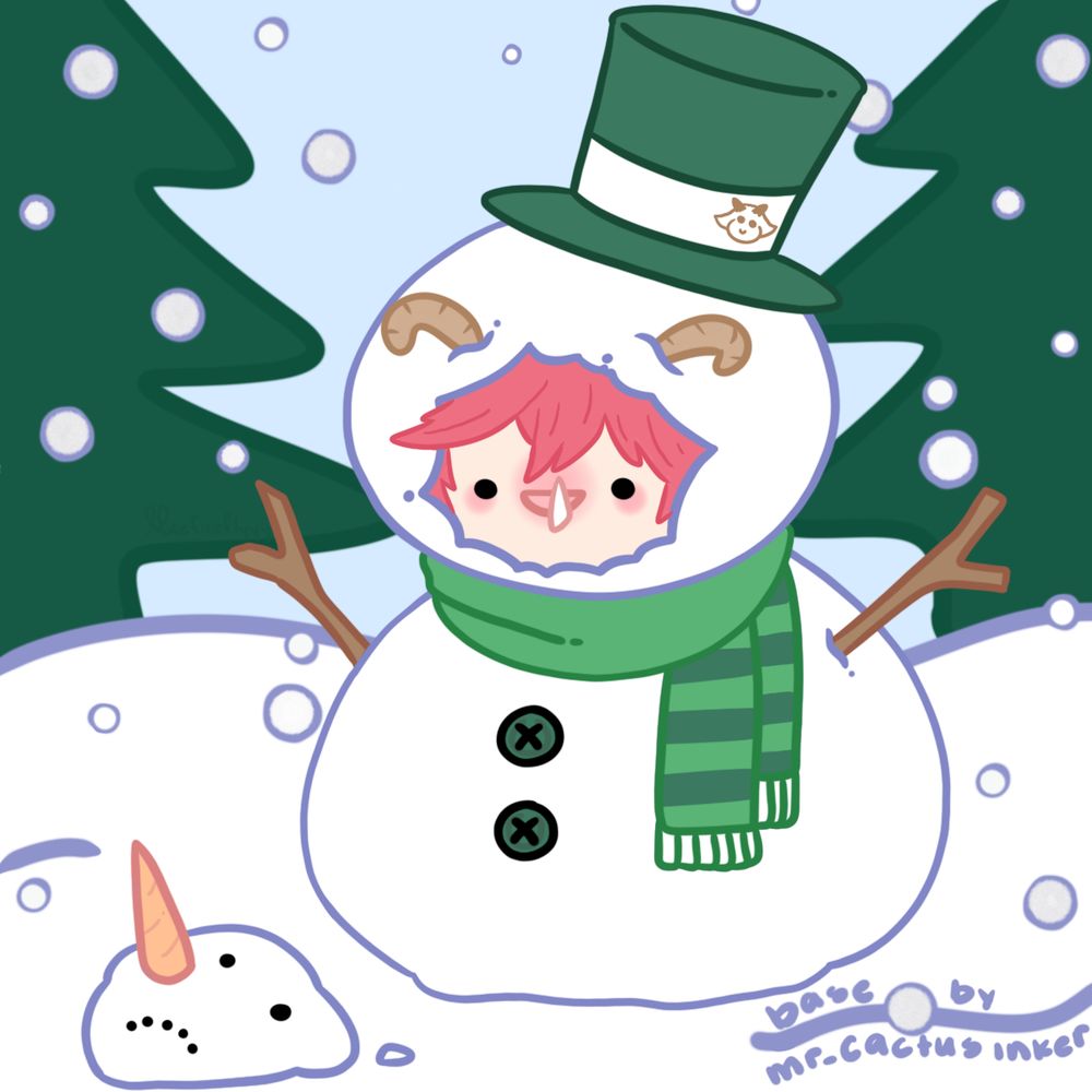 YCH Sniffling Snowman of HelloHarlond