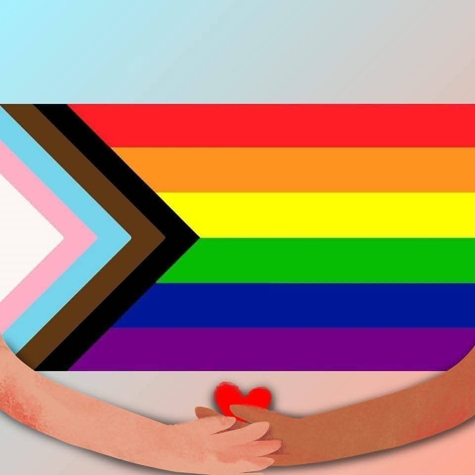 The Progress Pride flag