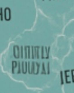 An AI generated map of—and a largely illegible gibberish name for—West Virginia.