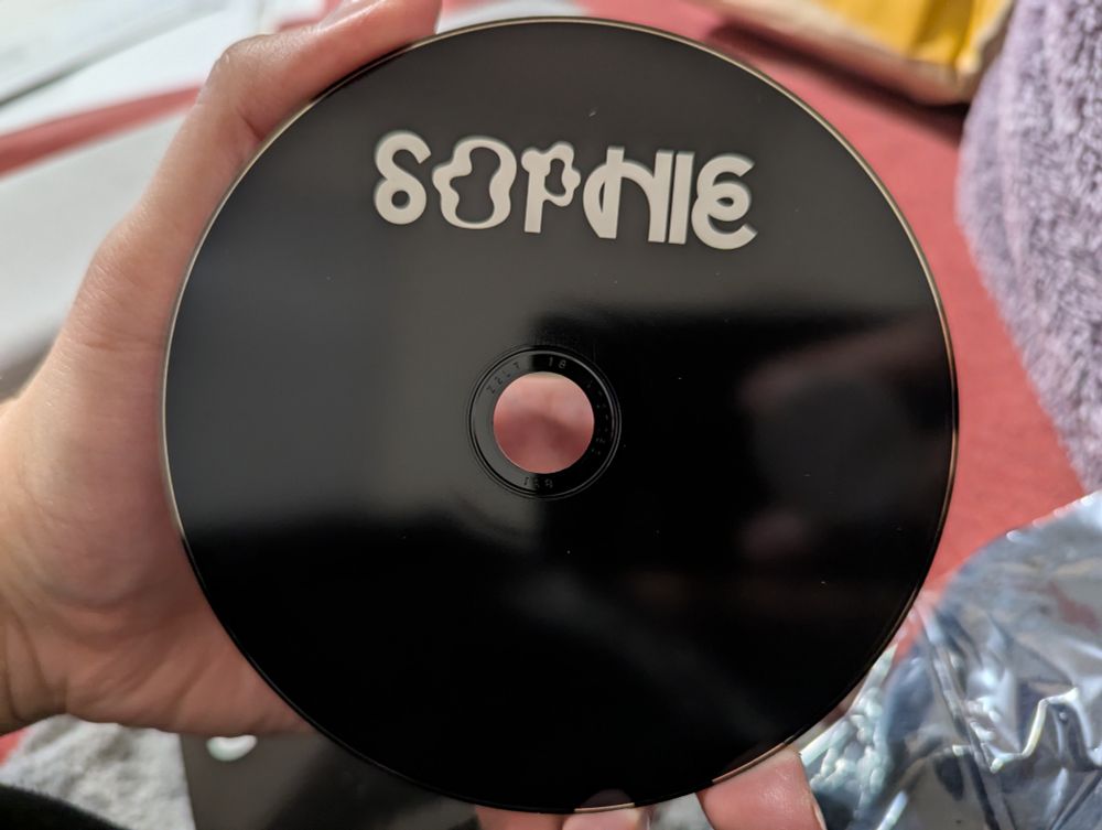 Front side of the CD for Product by SOPHIE 