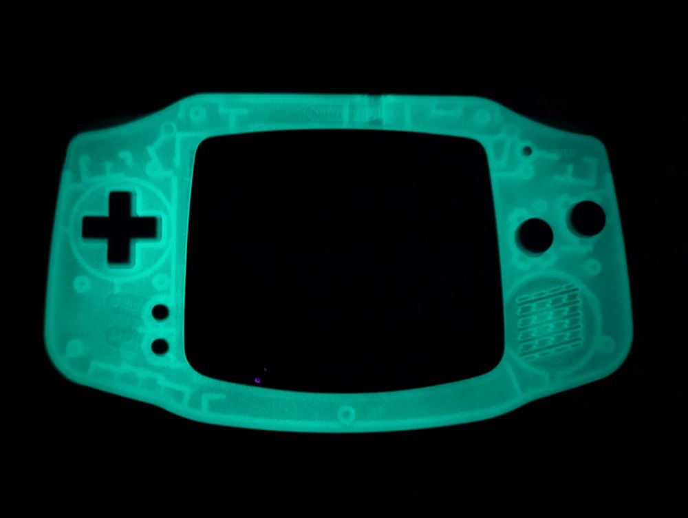 Glow in the dark game boy advance 