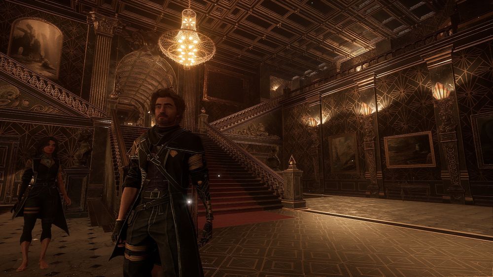 Screenshot of a mansion from the game Clair Obscur Expedition 33