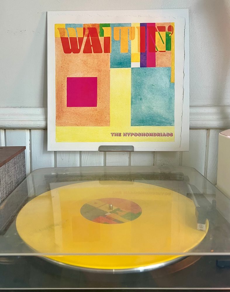 Turntable playing The Hypochondriacs album Waitin’