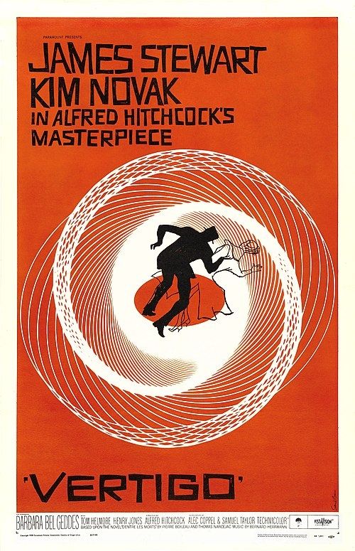 Poster for Alfred Hitchcock's 'Vertigo'