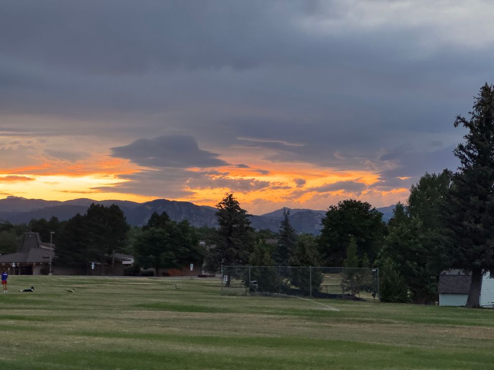 Sunset over Boulder, CO