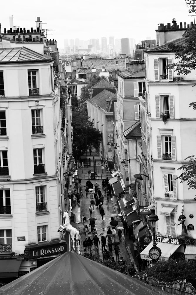 View of Paris below Montmartre.
