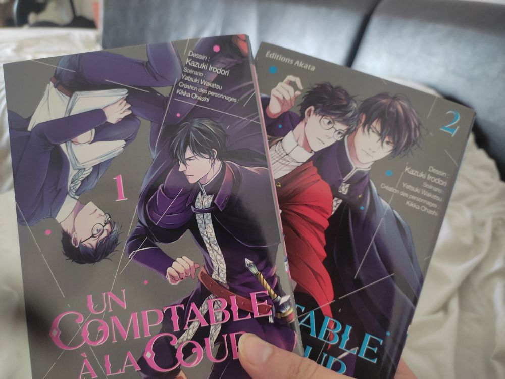 Le tome 1 et 2 d' "Un comptable à la cour" chez Akata