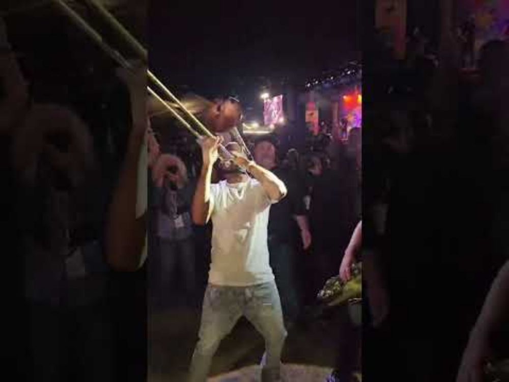 Trombone Shorty Arena Stroll 🎺 #livemusic #jazz #montereyjazzfestival #musicfestival #concert