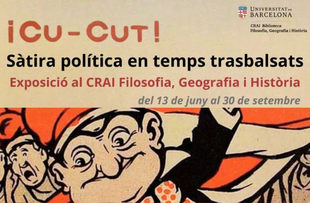 Crtell: Nova exposició al CRAI: Cu-Cut! Sàtira política en temps trasbalsats (13/06 al 30/09)