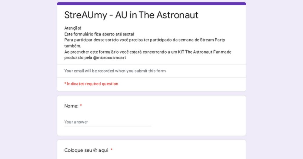 StreAUmy - AU in The Astronaut