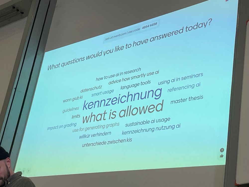 Menti with the question What questions would you like to have answered today 