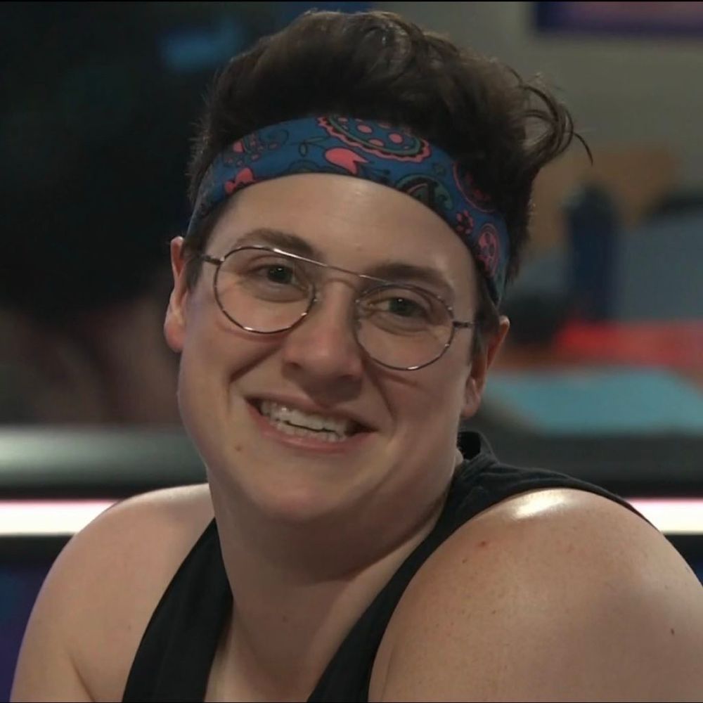 Izzy smiling