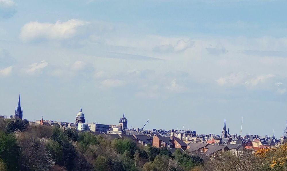 Central Edinburgh as seen from Holyrood Park.