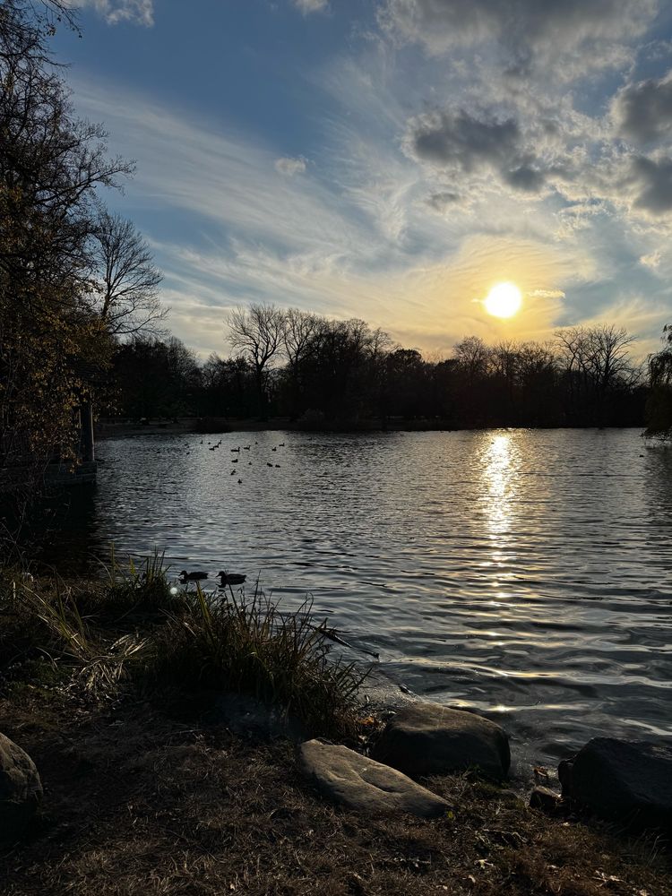 Almost sunset over Prospect Park Lake