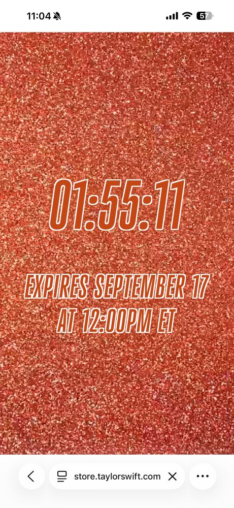 New countdown on Taylor's website 