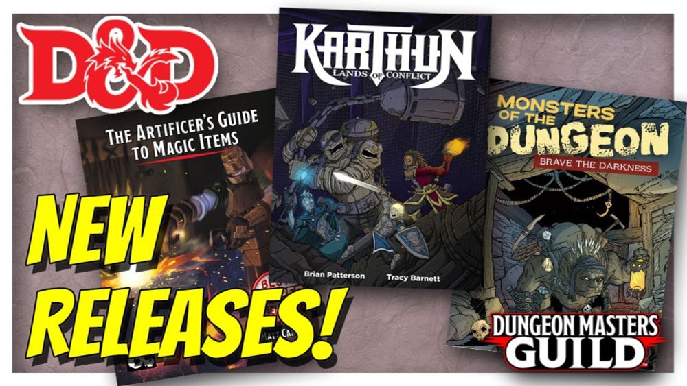 Artificer's Guide! Karthun! Monsters of the Dungeon! D&D New Releases 126 Jan 11-25, 2024