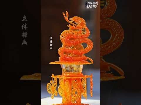 Celebrate the Year of the Snake with Stunning 3D Sugar Painting | Chinese Cultural Art
