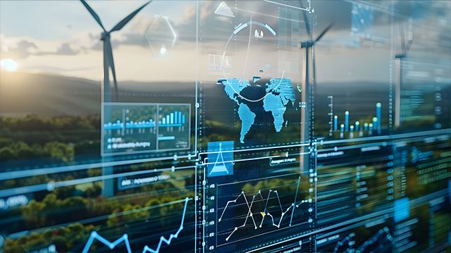  Effizientes und nachhaltiges intelligentes Energiemanagementsystem mit Echtzeitüberwachung und -optimierung für eine grünere und intelligentere Zukunft (adobe-stockfoto)