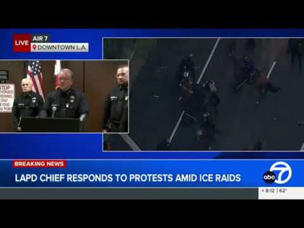 Police Horse Trampling During LA ICE Protests