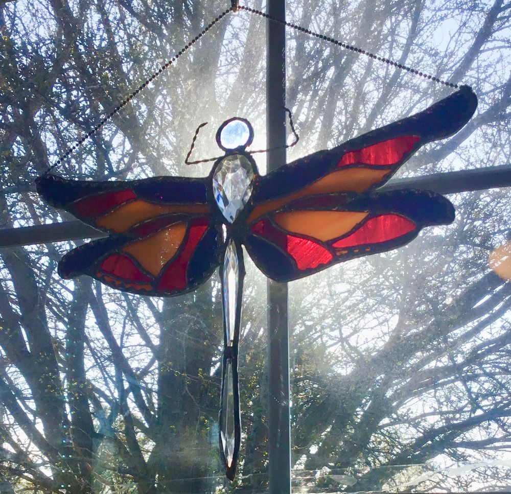 We see the sun shining through it from behind, making it resemble an angel.