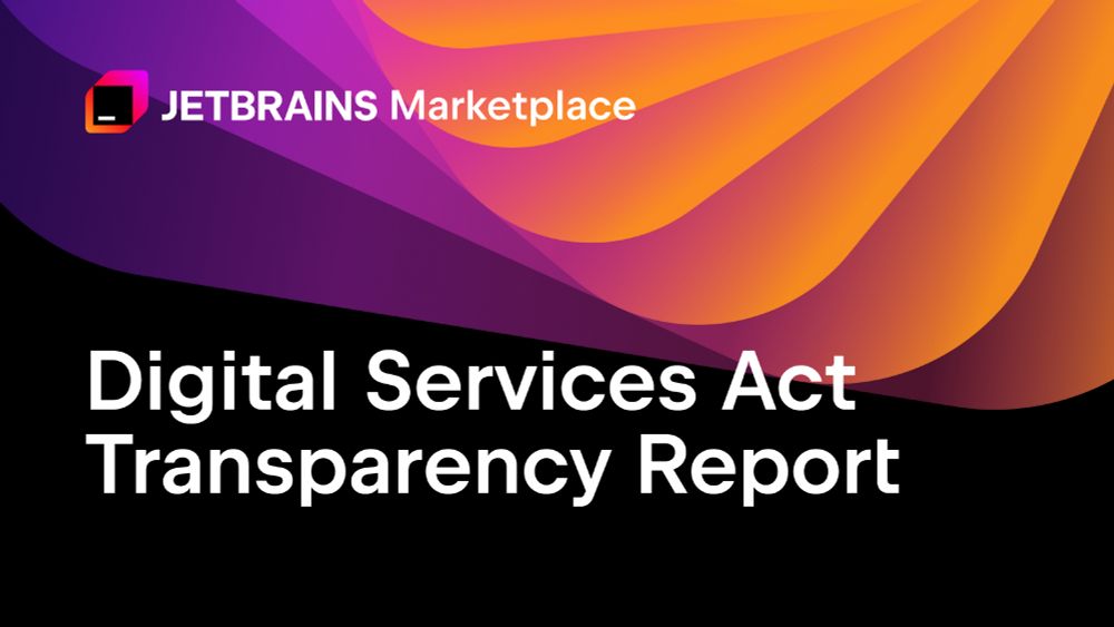 JetBrains Marketplace DSA Transparency Report