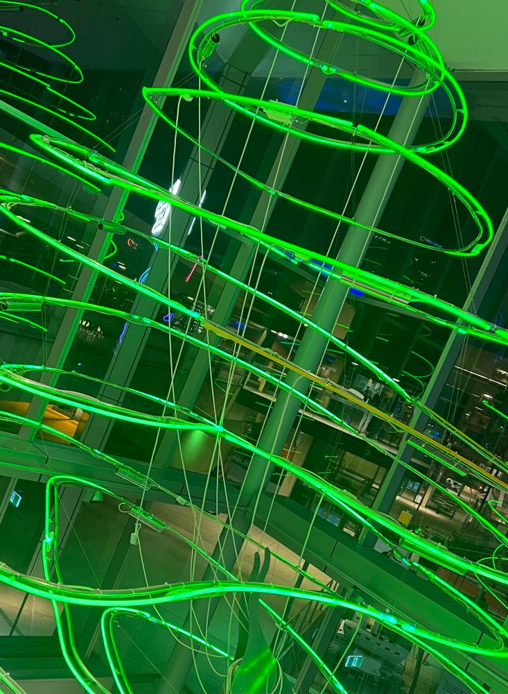 Neon art at the Queensland Museum