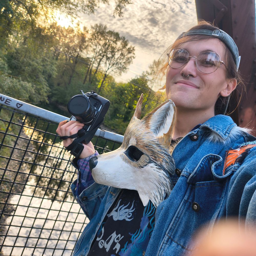 wolf on bridge 2