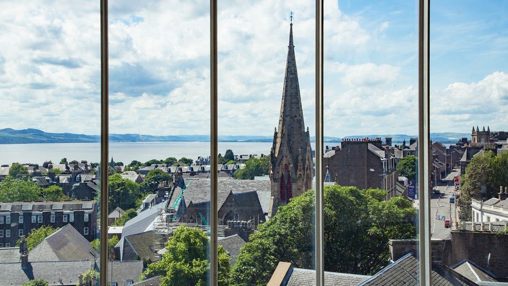 View from Dundee towards the river Tay 