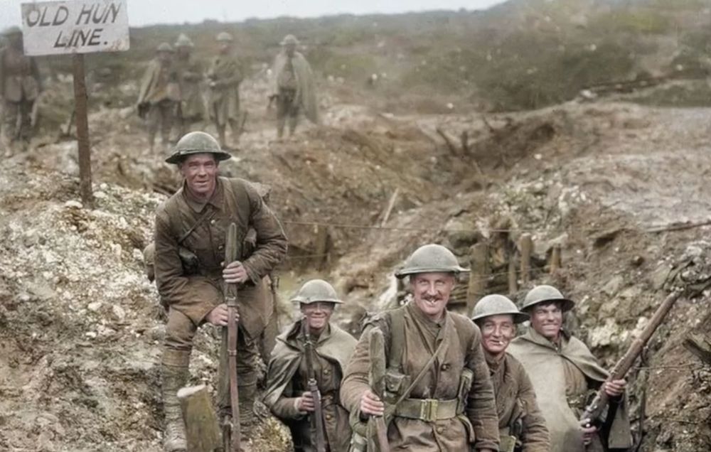 WWI Tommies in a trench