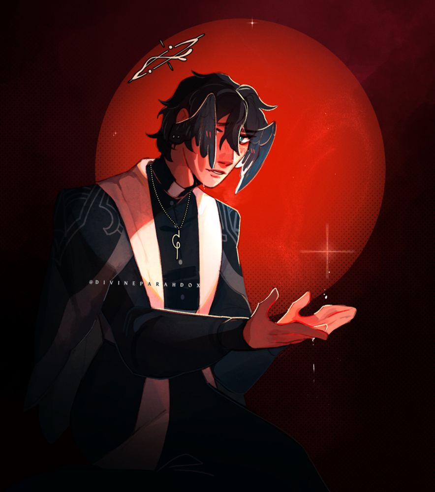 Dan Heng from honkai star rail as a Halovian and a priest. 