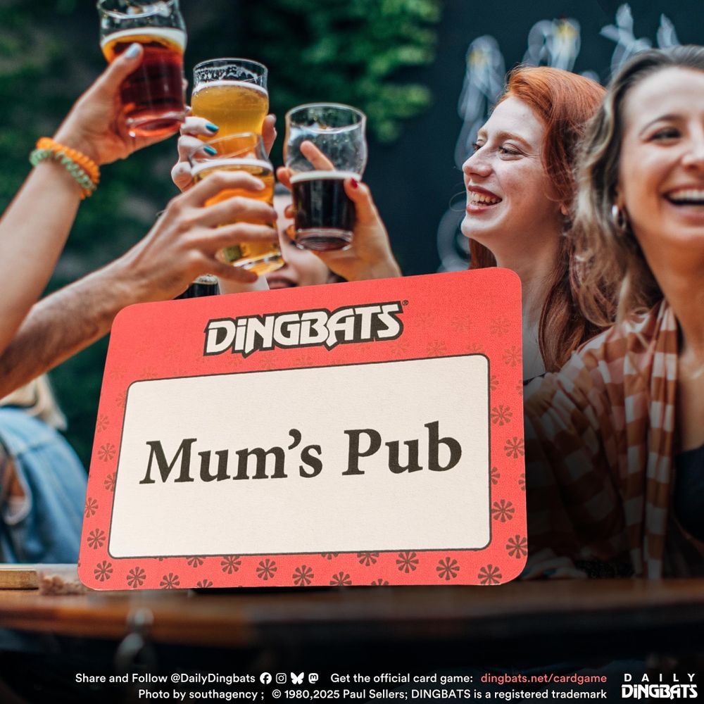 A Dingbats puzzle card. Unfortunately, further detail would give away the answer. :(