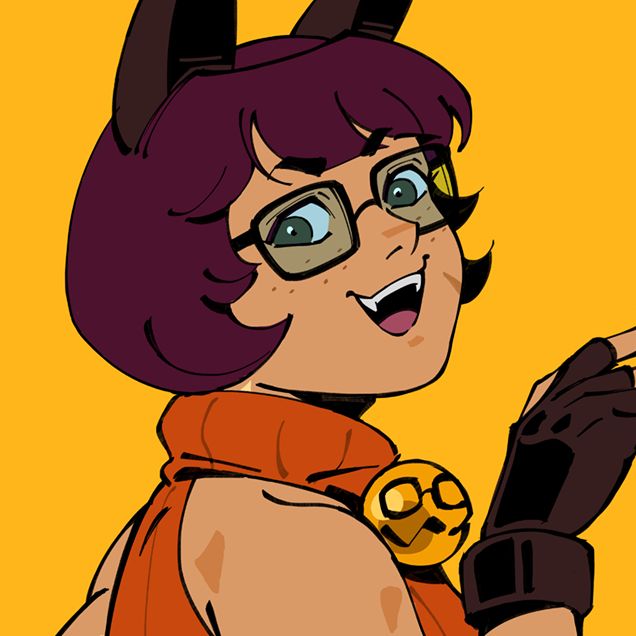 close up crop of velma as miss fortune

#rkgk