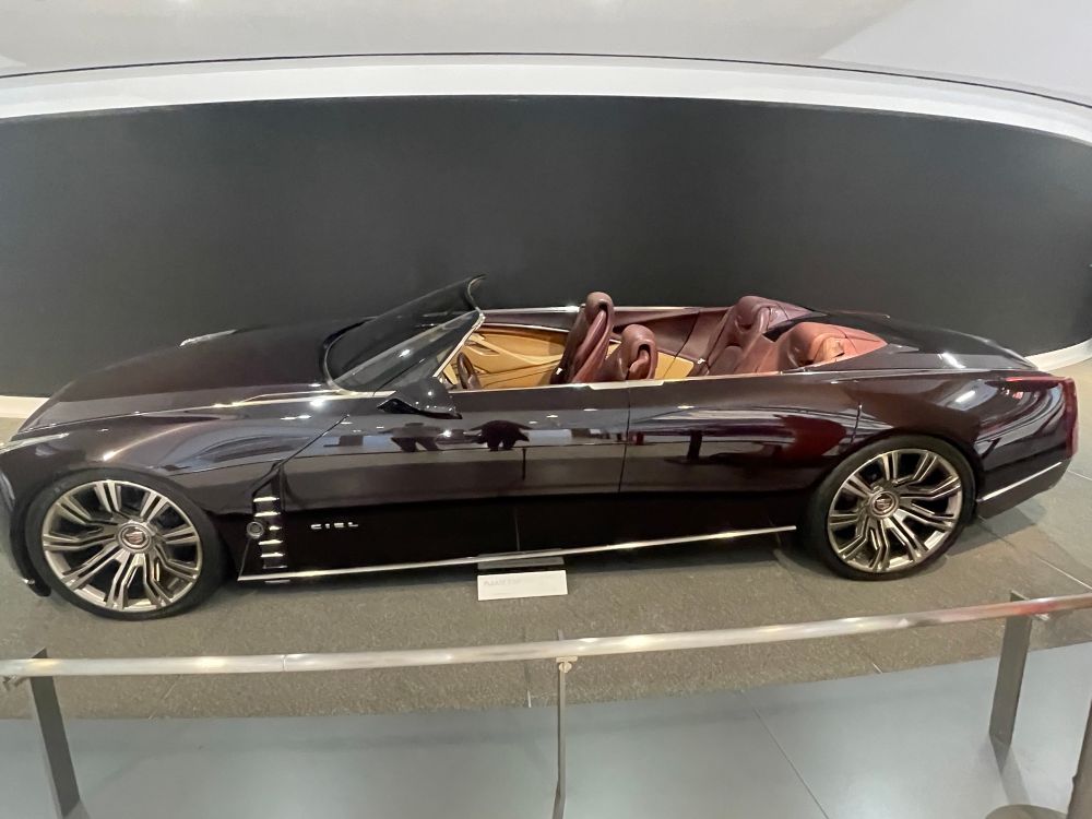 An awesome never-released purple Cadillac