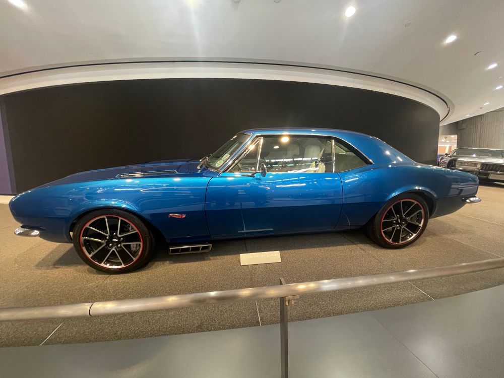 Beautiful old blue Hot Wheels gm car