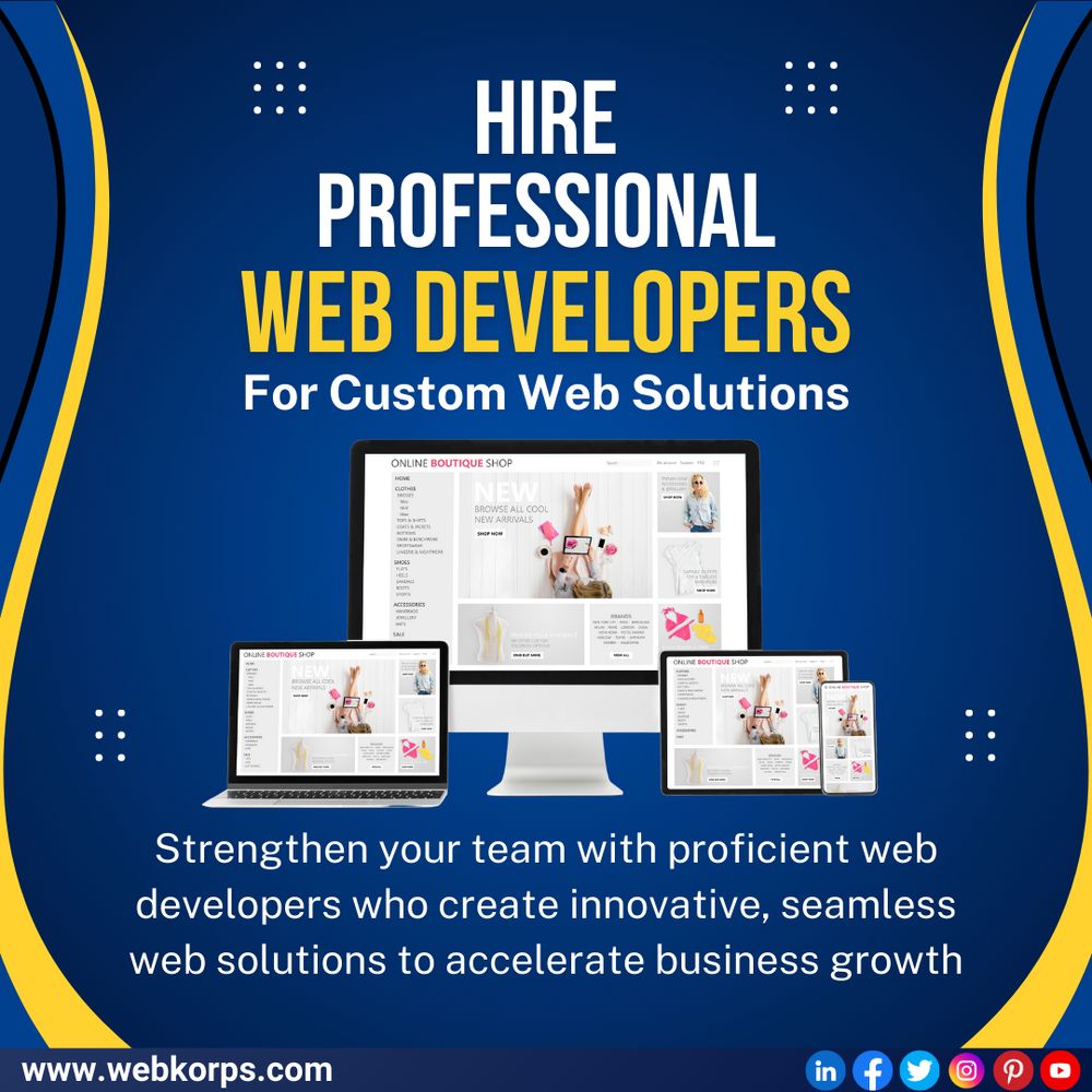 Hire Professional Web Developers For Custom Web Solutions