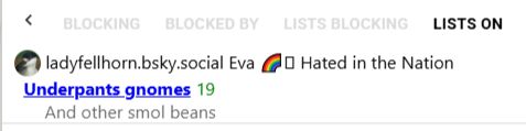 im in a list called 