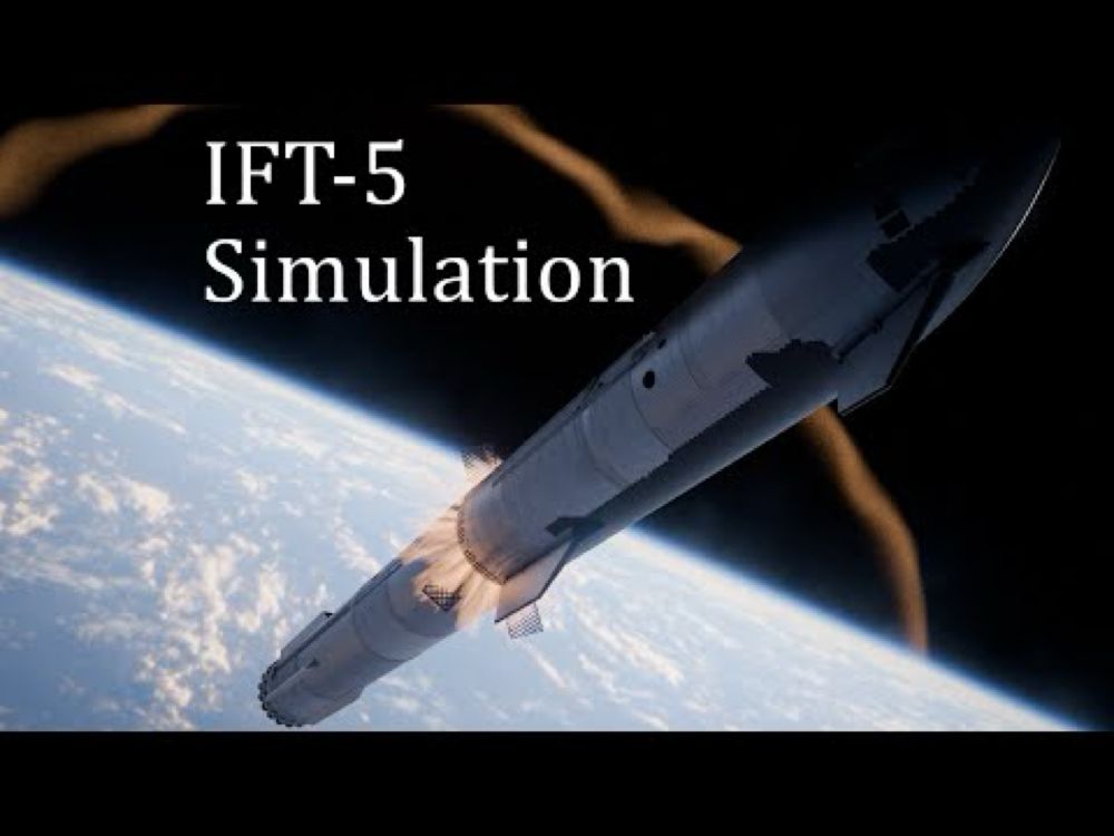 SpaceX Starship Flight 5 Animation