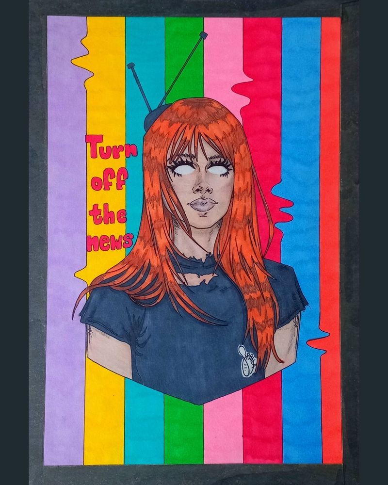 Illustration of Hayley Williams. 