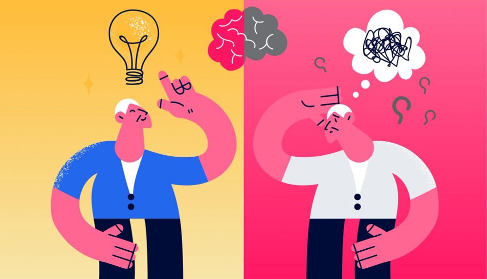 Two men in a conversation. One explains an idea and the other doesn’t understands.