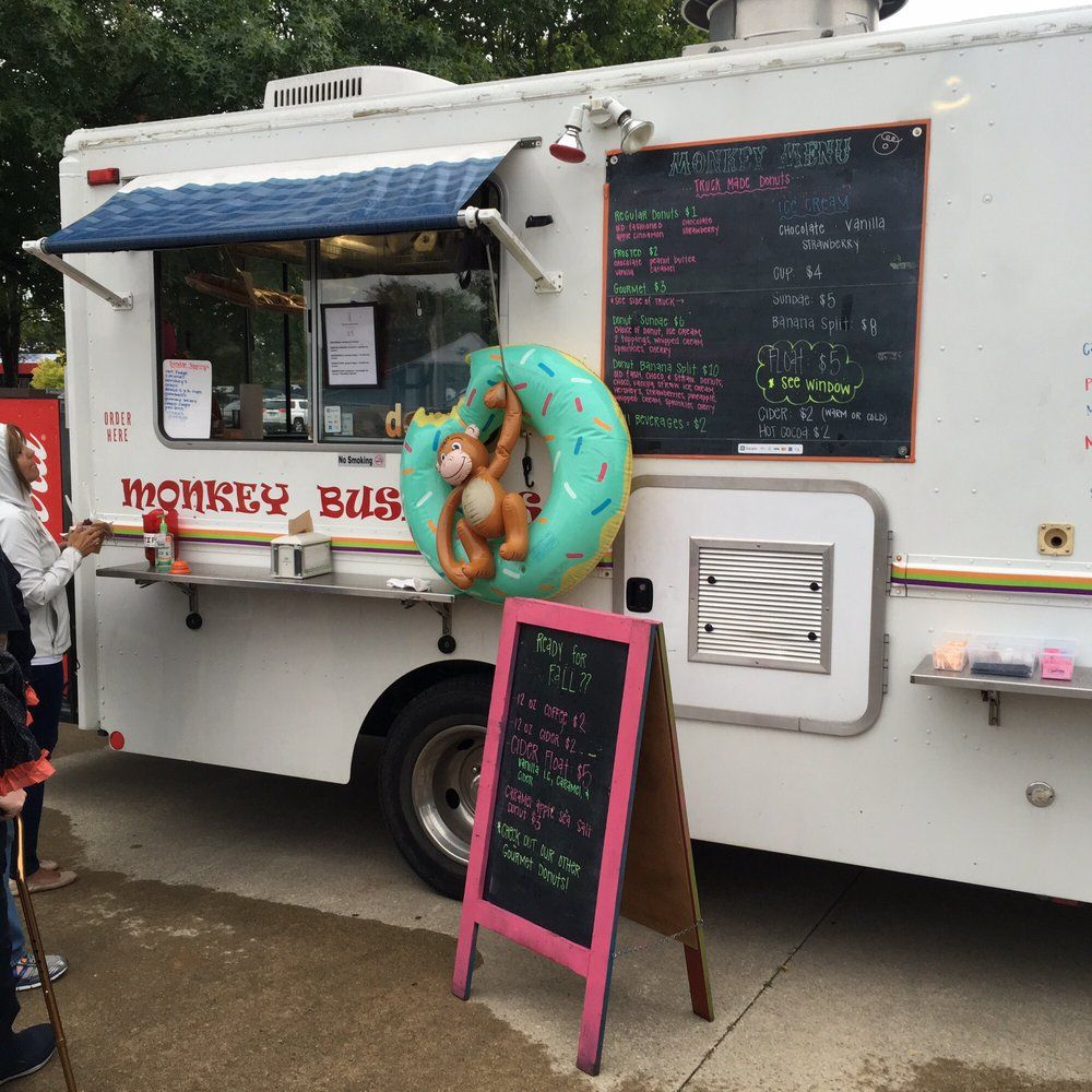 Ice cream truck called the Monkey Bus