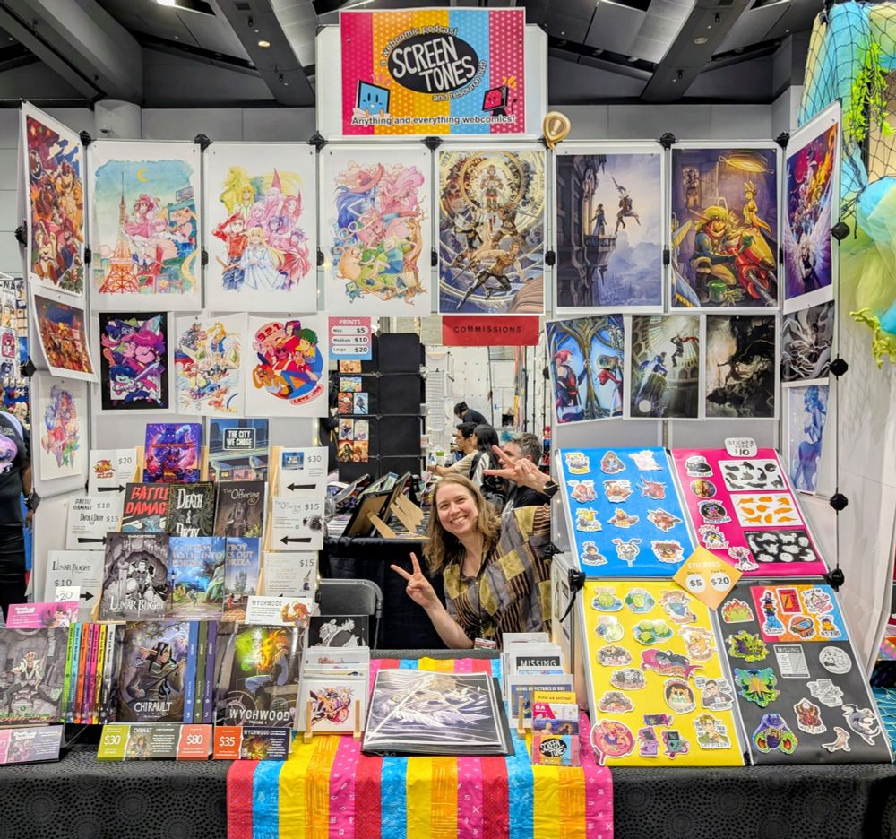A photo of a convention booth! 