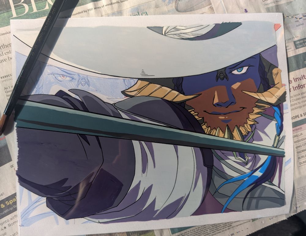 A picture of an anime cel 