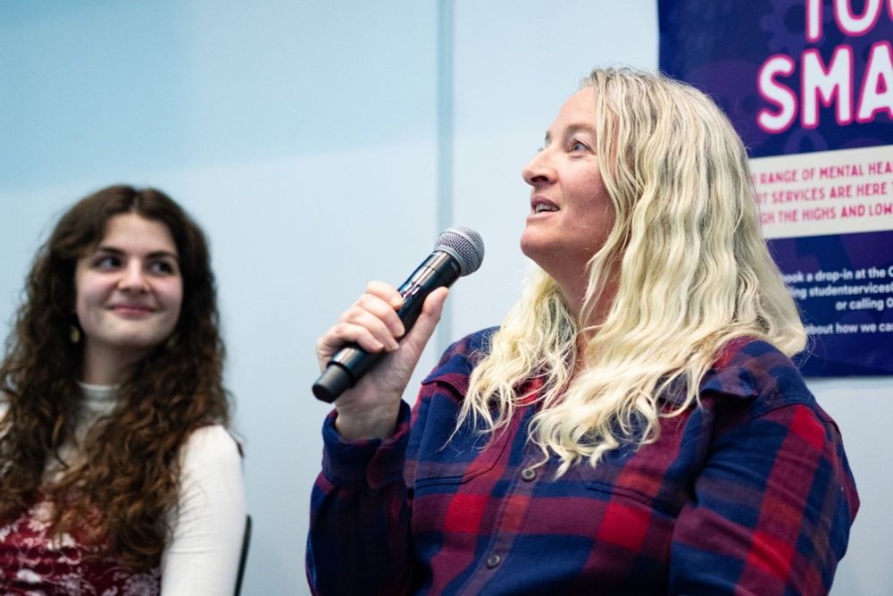 Anna Roberts speaking on panel