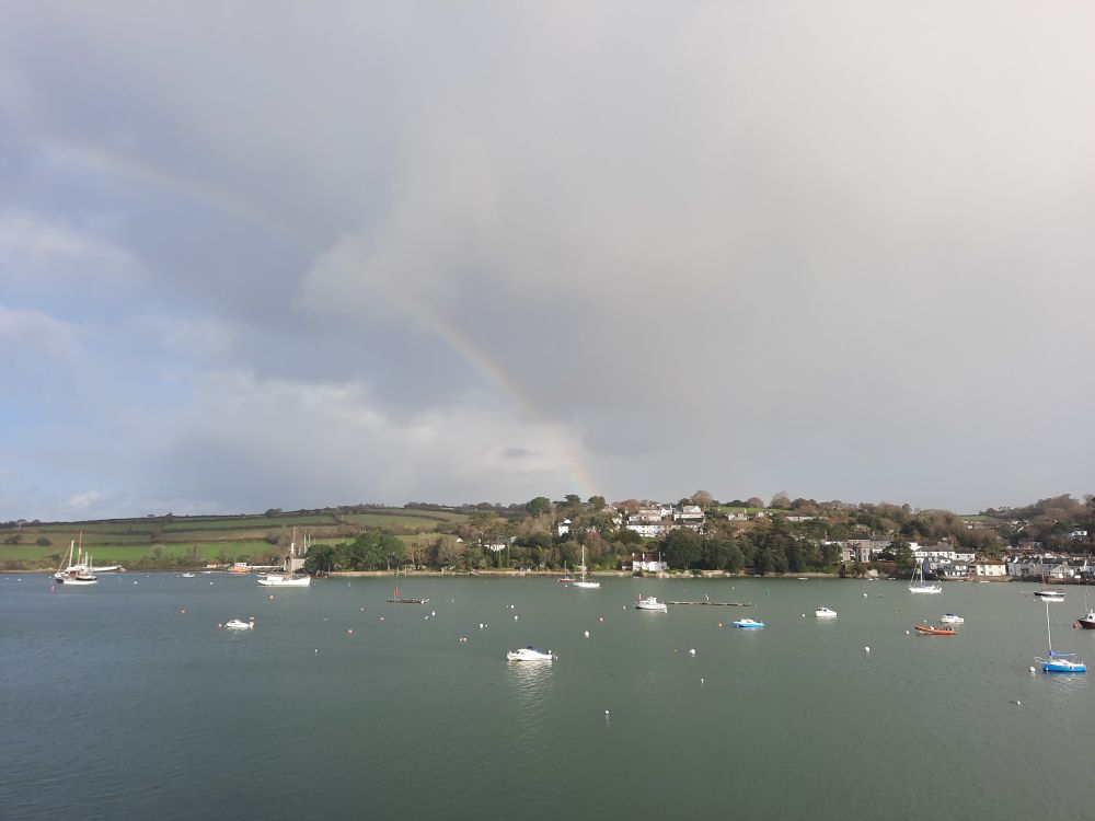 Rainbow over Falmouth harbour