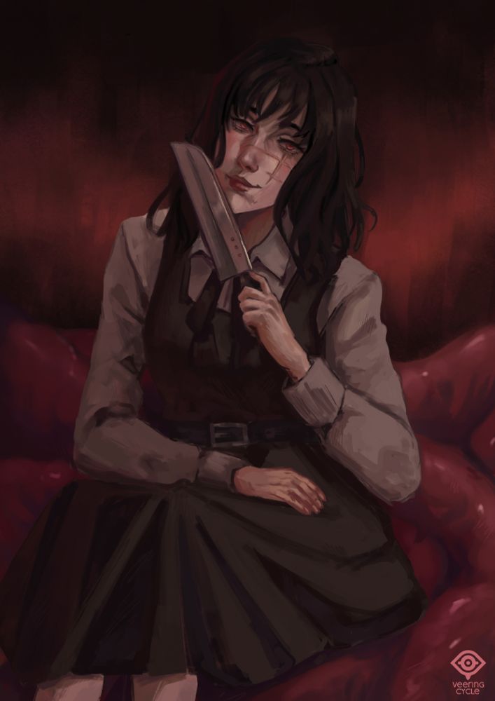 Renewed version of an old illustration from 2022, I applied some adjustments on Yoru's anatomy, specially focusing on the top half of her body.