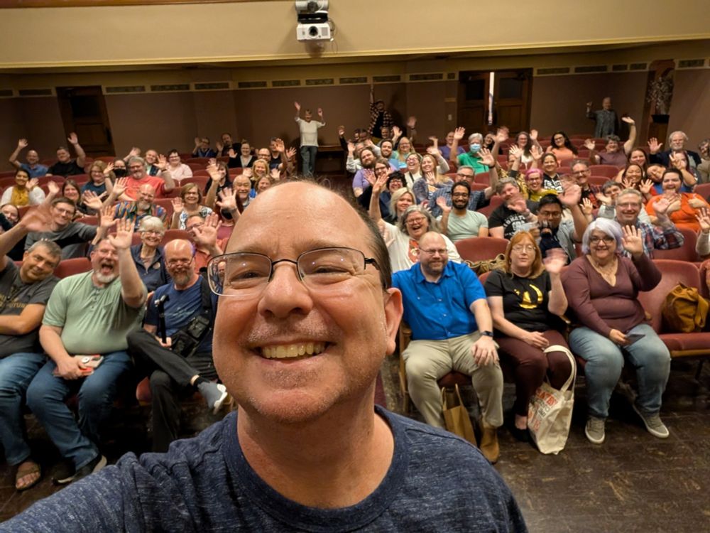 Me posing with the audience at Kansas City.